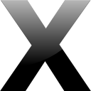  x, Macintosh OS X, Mac OS X, Big letter X 128x128