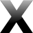  x, Macintosh OS X, Mac OS X, Big letter X 48x48