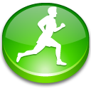  , , running man, run, button 128x128
