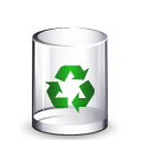  , , trashcan, recycle bin, empty 128x128