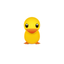  , , , yellow, twitter, ducky, bird, animal 128x128