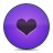  , , , , violet, love, heart, button 48x48