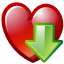  , , , , love, heart, favorites, download, bookmark, add 64x64