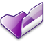  , , violet, open, folder 64x64