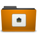  , , , remote, orange, folder 128x128
