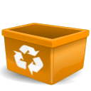  , , trash, recycle bin, empty 128x128