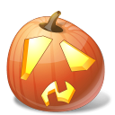  , , shock, pumpkin, jack o , jack o lantern, halloween 128x128