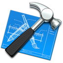  , xcode, tool, hammer, blueprint 128x128