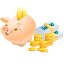  , , , , , , safe, piggy bank, pig, money, coins, cash 64x64