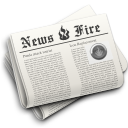     , news newspaper hot fire 128x128
