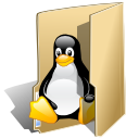  , tux, linux, folder 128x128