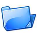  , , , open, folder, blue 128x128