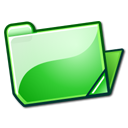  , , , open, green, folder 128x128
