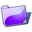  , , , violet, open, folder 128x128