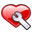  ,  , , toolbar, heart, bookmark 32x32