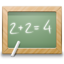  , , school, math, education, blackboard 128x128