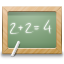  , , school, math, education, blackboard 64x64
