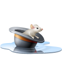  , , , , ,  , , water, souris, rat, pool, mouse, hat, eau, chapeau, animal 128x128