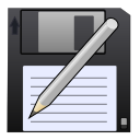  ,  , , , write, save as, save, pen, disk 128x128
