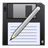  ',  , , , write, save as, save, pen, disk'