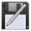  ,  , , , write, save as, save, pen, disk 64x64