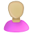  , , , , , user, pink, olive, female, bald 48x48