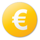  , , , yellow, euro, currency 128x128