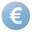  , , , euro, currency, blue 32x32