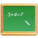  ,  , , , tutorial, school, math, calculate, black board 128x128