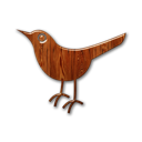  , , wood, twitter, bird 128x128