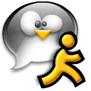  , , , , , user, tux, running, penguin, man, chat 128x128