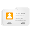   , ,  , vcard, james bond, contact 128x128