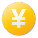  , , , yuan, yellow, currency 128x128